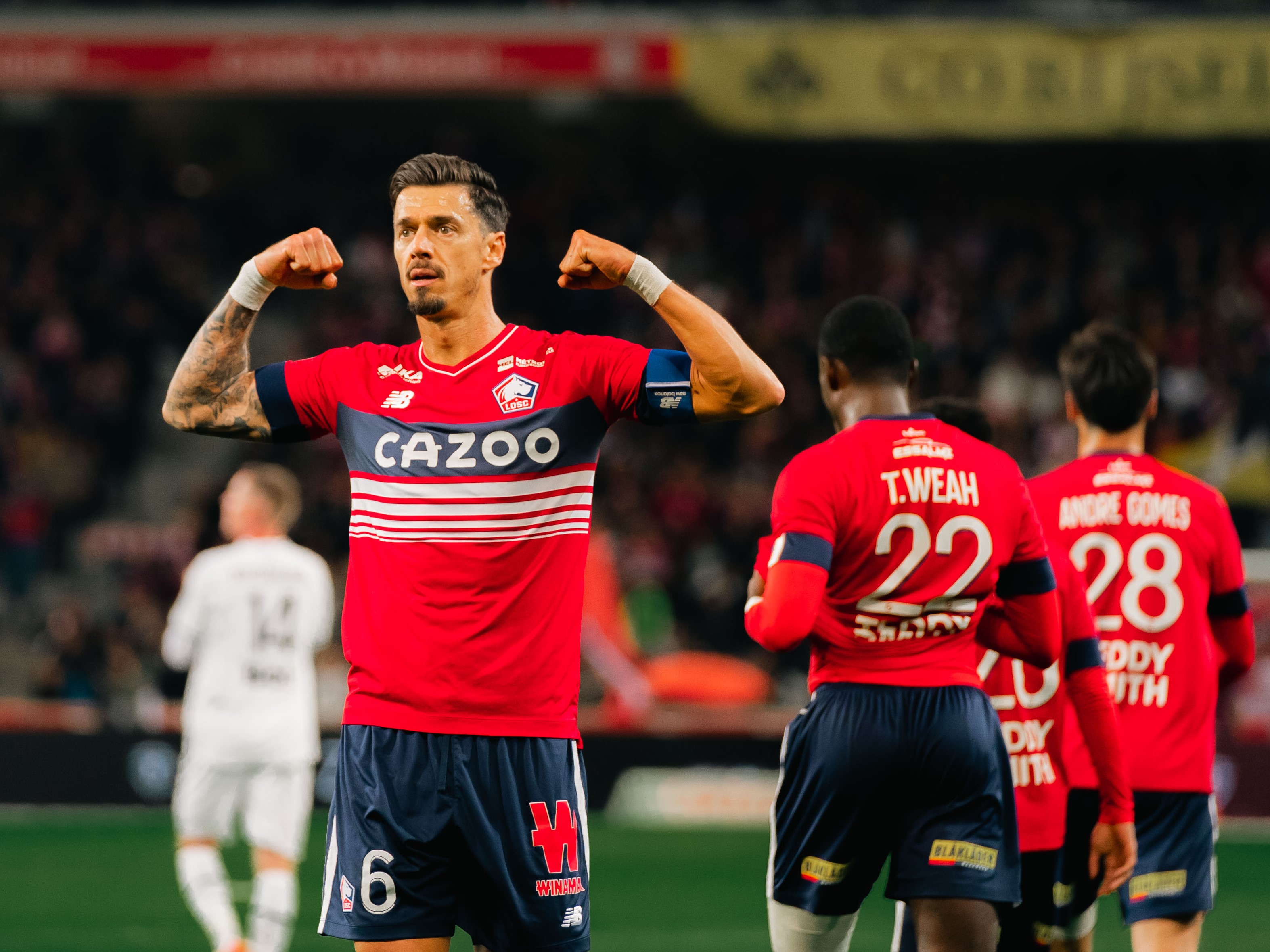 Joie de José Fonte contre Rennes